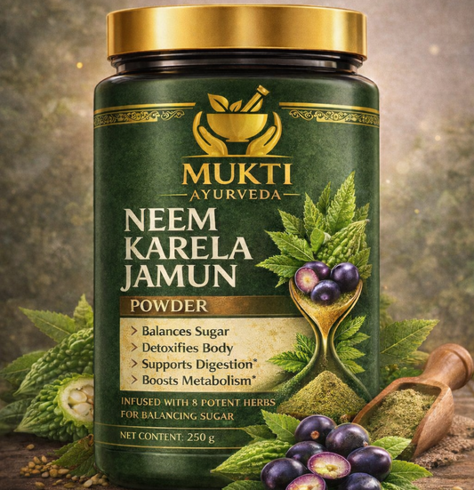 Neem Karela Jamun Powder - 100% Natural Supplement for Managing Blood Sugar