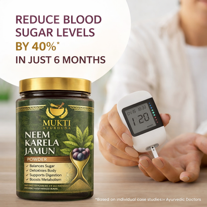 Neem Karela Jamun Powder - 100% Natural Supplement for Managing Blood Sugar