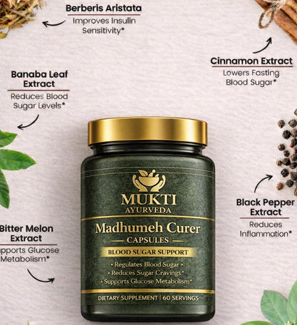 Madhumeh Curer Capsule 100% Herbal Support for Sugar Management
